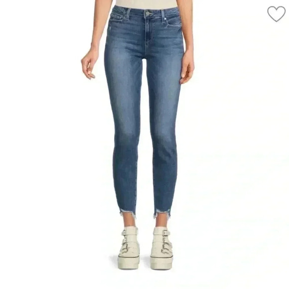 PAIGE VERDUGO ANKLE deconstructed hem MidRise  straight skinny size 31 - Picture 1 of 9